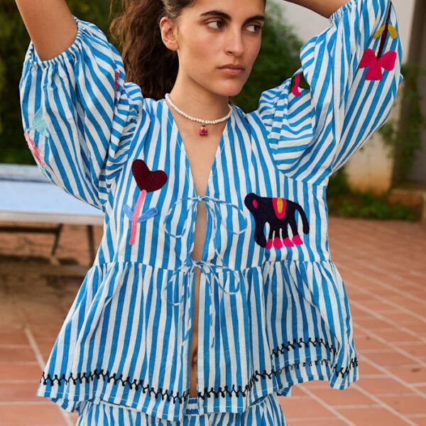 Sissel Edelbo Vilja Top - Blue Stripes